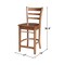 International Concepts Emily Counter Height Stool, 24" H, Distressed Oak S42-6172 - alternate 6